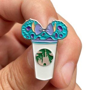 Sully Castle Coffee Cup Enamel Pin